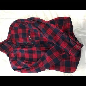 Hollister plaid shirt
